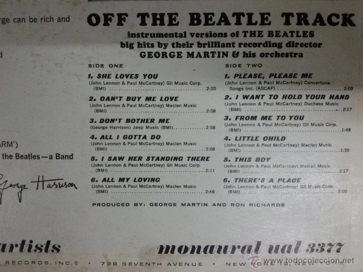 Discos de vinilo: DISCO LP OFF THE BEATLE TRACK - Foto 3