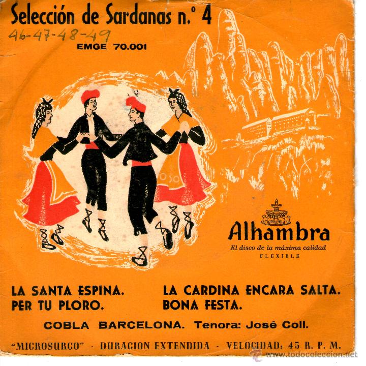 Discos de vinilo: COBLA BARCELONA - SELECCION DE SARDANAS 4 - Foto 1