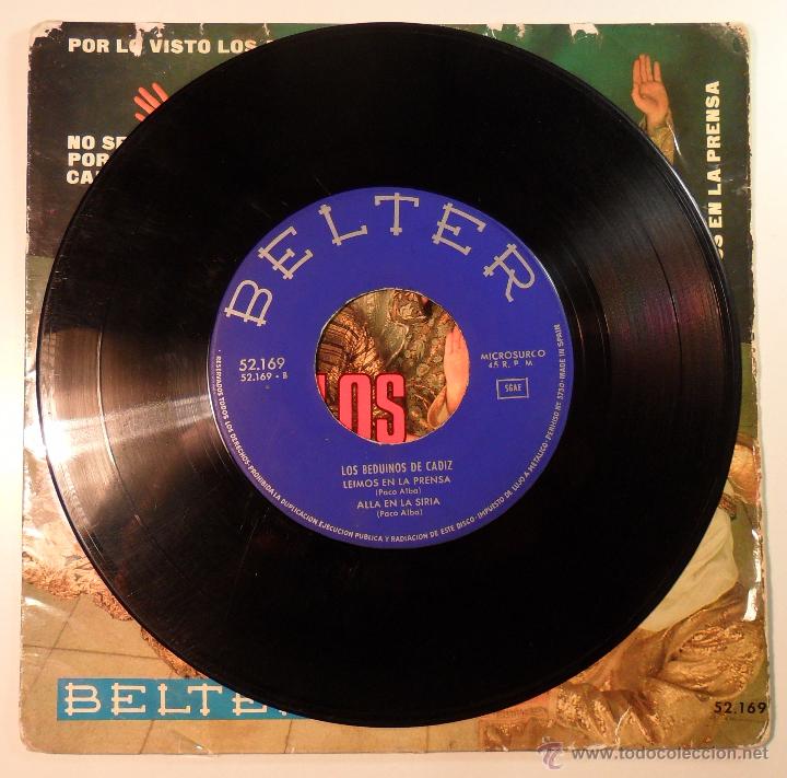 Discos de vinilo: Single - Los Beduinos de C&aacute;diz - Belter - Foto 3