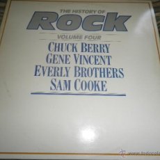 Discos de vinilo: THE HISTORY OF ROCK VOLUME FOUR DOBLE LP - EDICION INGLESA - ORBIS RECORDS 1982 GATEFOLD COVER -. Lote 54061022