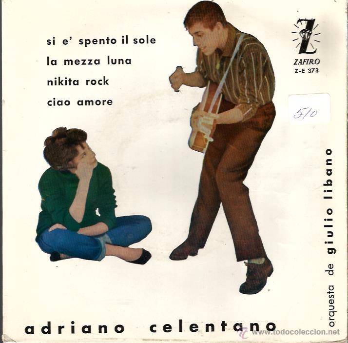 Discos de vinilo: EP ADRIANO CELENTANO :  SI E&acute;SPENTO IL SOLE + 3 - Foto 1