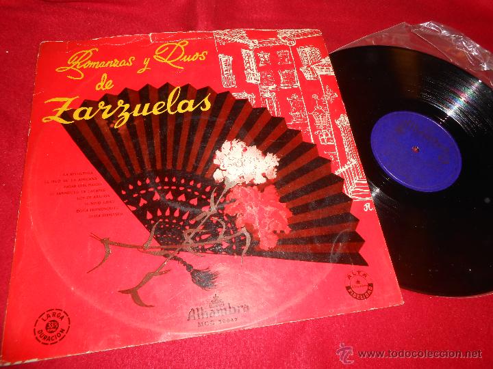 Dischi in vinile: ROMANZAS Y DUOS DE ZARZUELAS Gran orquesta sinfonica ATAULFO ARGENTA LP 195? ALhambra ESPA&Ntilde;A