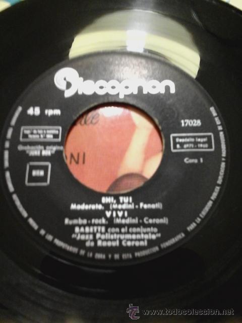 Discos de vinilo: BABETTE -EP- EHI, TU! + 3 RARE SPAIN UNIQUE 1960 - Foto 3