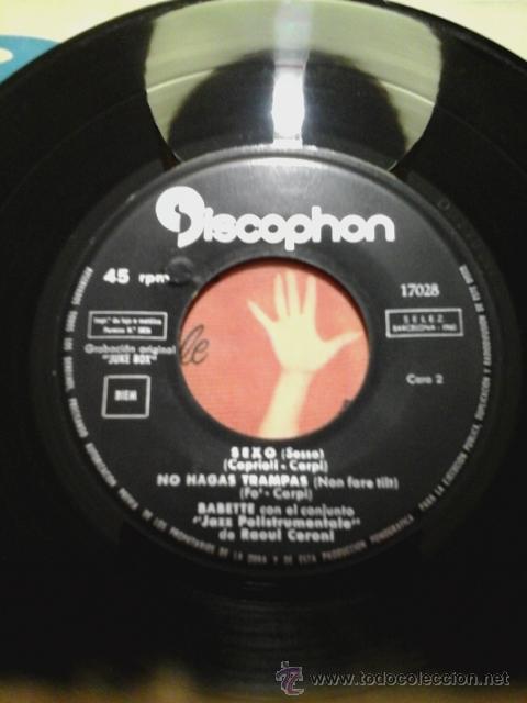 Discos de vinilo: BABETTE -EP- EHI, TU! + 3 RARE SPAIN UNIQUE 1960 - Foto 4