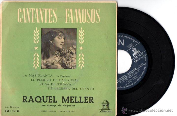 Discos de vinilo: RAQUEL MELLER : LA M&Aacute;S PLANT&Aacute; + 3 - Foto 1