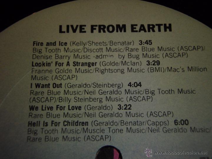 Discos de vinilo: Pat Benatar &lrm;&ndash; Live From Earth, US 1983 Chrysalis - Foto 5