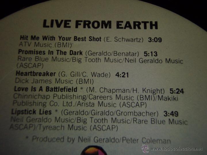 Discos de vinilo: Pat Benatar &lrm;&ndash; Live From Earth, US 1983 Chrysalis - Foto 6