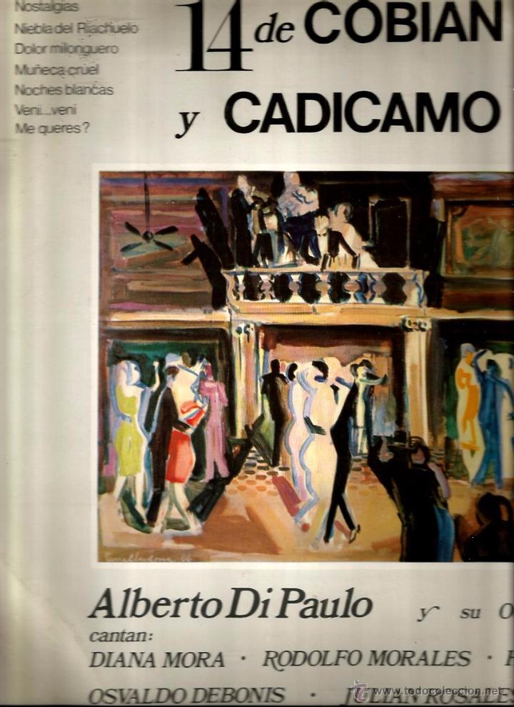 Vinyl records: LP 14 DE COBIAN Y CADICAMO (ALBERTO DI PAULO Y SU OCTETO DE TANGO )