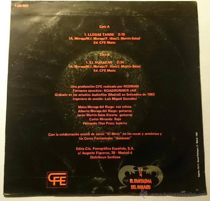 Discos de vinilo: EL EXTRA&Ntilde;O EQUILIBRIO - LLEGAS TARDE / EL HURACAN (1983) - Foto 2