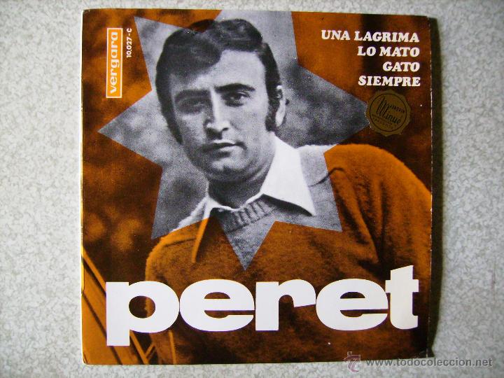 Discos de vinilo: PERET.UNA LAGRIMA + 3...EX - Foto 1