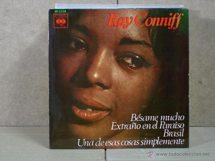 Discos de vinilo: Ray Conniff - Besame Mucho / Extra&ntilde;o en el Paraiso / Brasil / Una de Esas Cosas Simplemente - 1966 - Foto 1