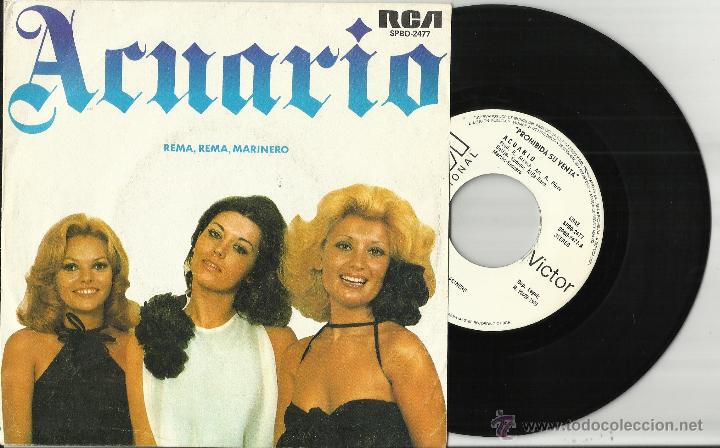 Disques de vinyle: acuario single promocional rema,rema marinero.espa&ntilde;a 1976