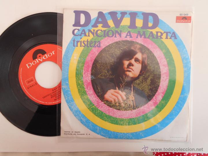 Discos de vinilo: DAVID''CANCION A MARTA - Foto 2