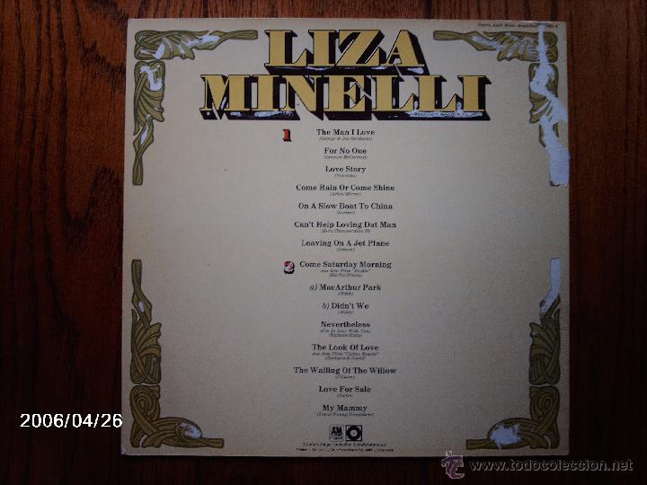 Discos de vinilo: liza minelli - liza minelli - Foto 2