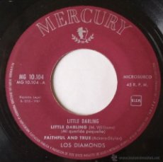 Discos de vinilo: LOS DIAMONDS. LITTLE DARLING. EP. MERCURY. 1959. ESPAÑA. VINILO SIN PORTADA.. Lote 54183157