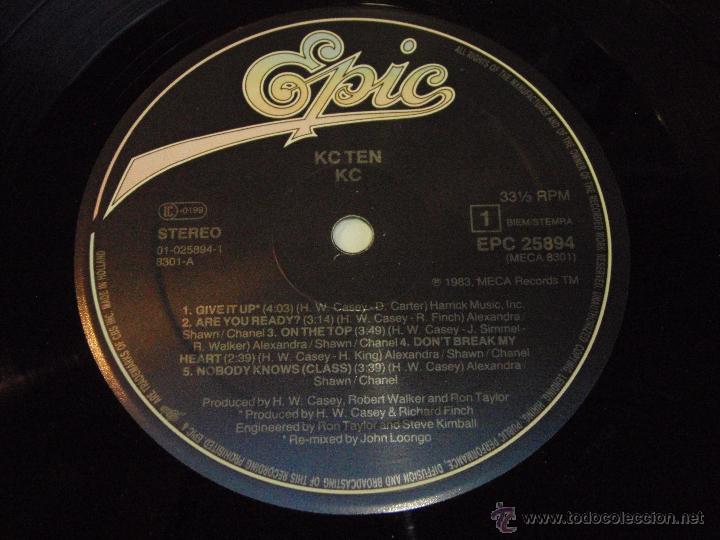 Discos de vinilo: KC ( KC TEN ) 1983 - HOLANDA LP33 EPIC - Foto 5
