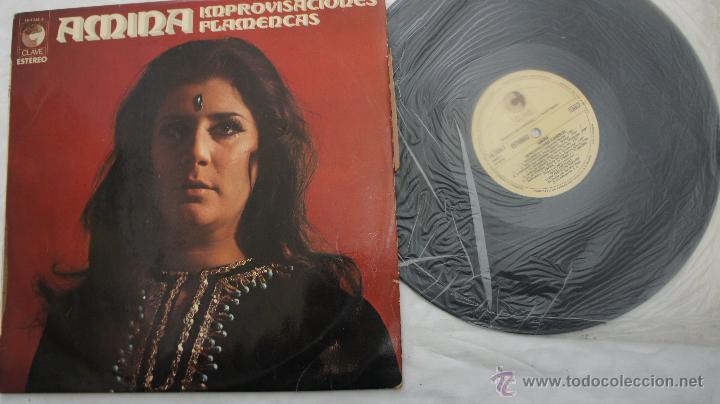 Discos de vinilo: AMINA - IMPROVISACIONES FLAMENCAS 1974 - Foto 1