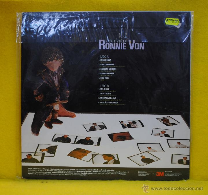 Discos de vinilo: RONNIE VON - VIDA E VOLTA - LP - Foto 2