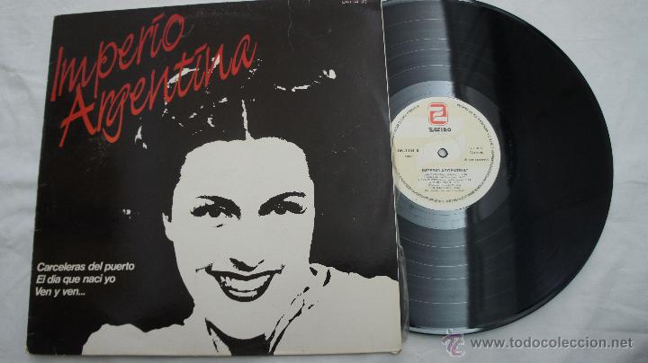 Discos de vinilo: IMPERIO ARGENTINA - CARCELERAS DEL PUERTO . . . 1986 - Foto 1