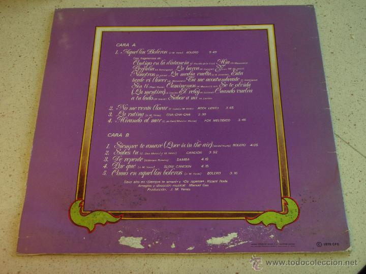 Discos de vinilo: ROLANDO OJEDA ( SIEMPRE ) 1978 - SPAIN LP33 CFE - Foto 2