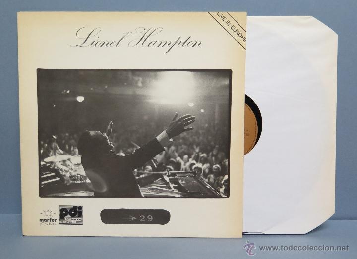 Discos de vinilo: LP. LIONEL HAMPTON. LIVE IN EUROPE - Foto 1