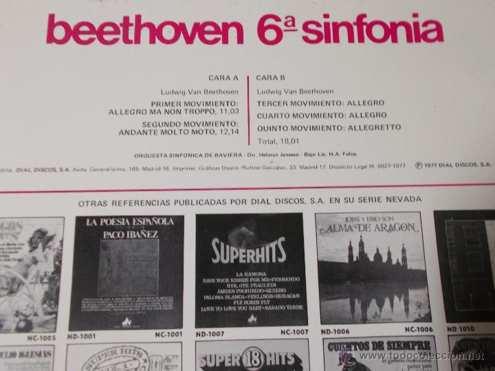 Discos de vinilo: BEETHOVEN 6 &ordf; SINFONIA.  HELMUNT JENSSEN. - Foto 3