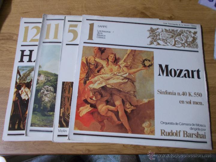 Dischi in vinile: LOTE DE 4 LPS. LOS TESOROS DE LA MUSICA CLASICA. DE SARPE. N&ordm; 1,5,11,12,