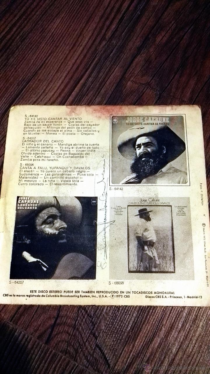 Discos de vinilo: Jorge Cafrune. Single vinilo. - Foto 2