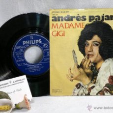 Discos de vinilo: AÑO 1975.- ANDRES PAJARES.- MADAME GIGI-- TODO EL TIEMPO DEL MUNDO.