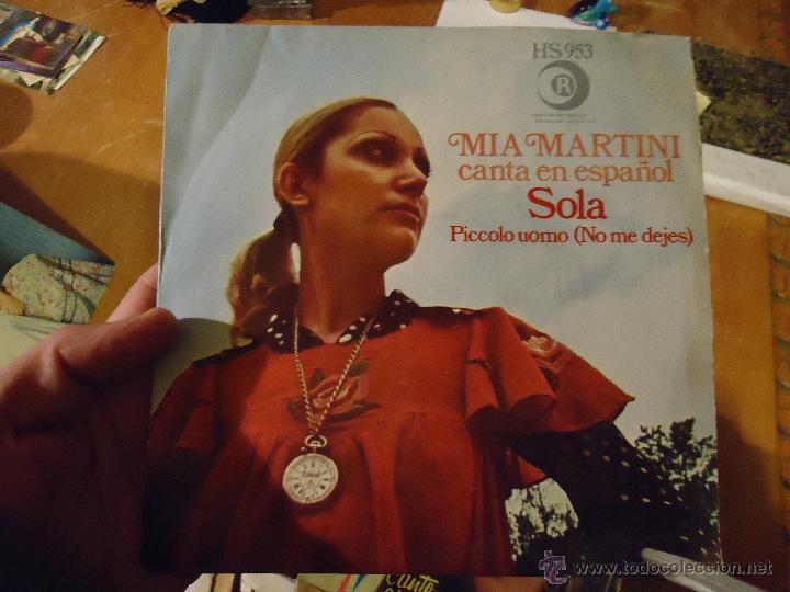Discos de vinilo: peque&ntilde;o disco single - mia martini - Foto 1