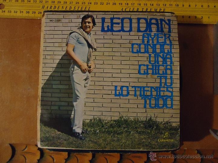 Discos de vinilo: peque&ntilde;o disco single - leo dan - Foto 1