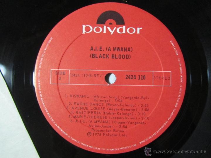 Discos de vinilo: Black Blood Featuring A.I.E. (A Mwana) Polydor 1975 - Foto 4