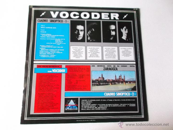 Discos de vinilo: VOCODER QUE SUCEDE AHORA - NEON DANZA 1984 1 EDICION - Foto 2
