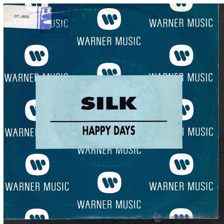 Discos de vinilo: Silk - Happy Days - Single 1993 - Promo - Foto 1