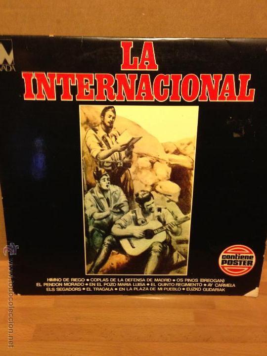 Discos de vinilo: Disco Lp vinilo coro popular jabalon la internacional
