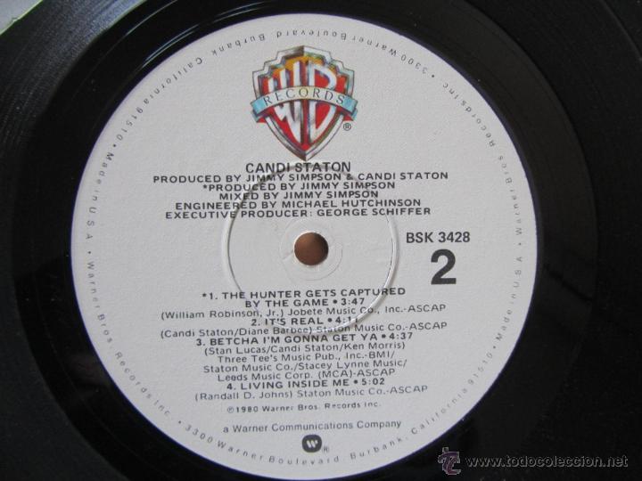 Discos de vinilo: Candi Staton 1980 USA Warner Bross - Foto 4