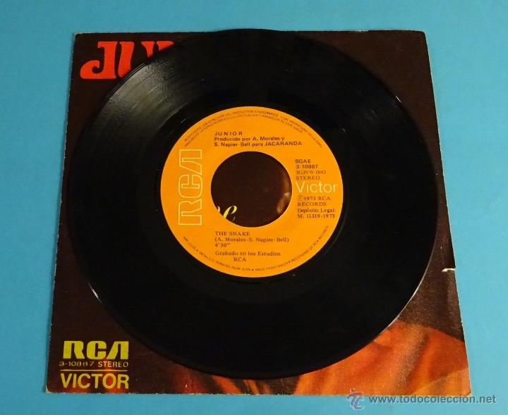 Discos de vinilo: JUNIOR. PERD&Oacute;NAME. THE SNAKE - Foto 3