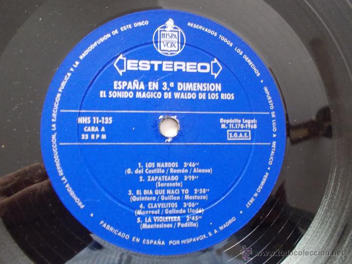 Discos de vinilo: ESPA&Ntilde;A EN TERCERA DIMENSION CON WALDO DE LOS RIOS - Foto 2