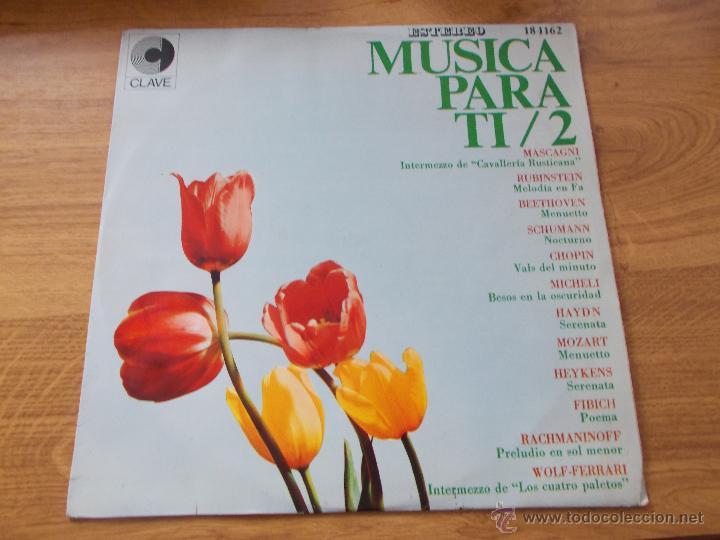 Discos de vinilo: MUSICA PARA T&Iacute;. /2 1969