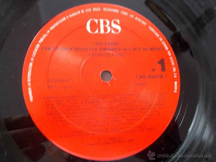 Discos de vinilo: LUIS COBOS CAPRICCIO RUSSO - Foto 2