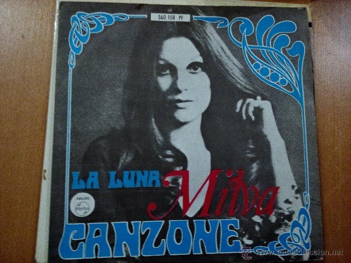 Discos de vinilo: MILVA / CANZONE / LA LUNA (SINGLE 68) - Foto 1