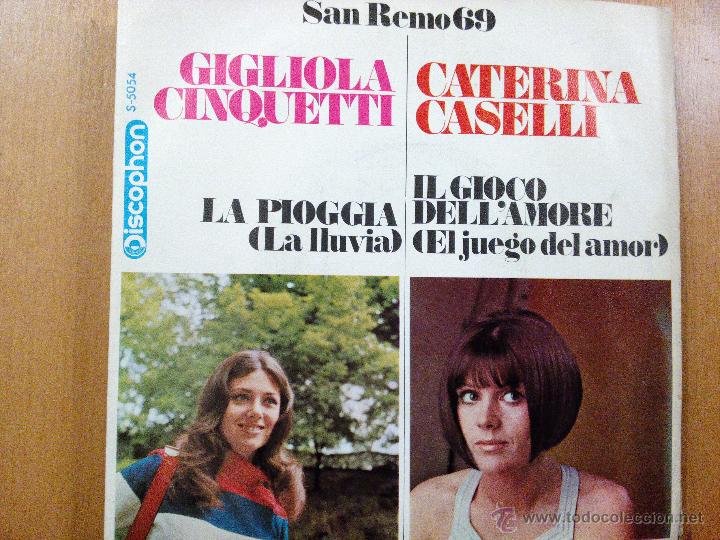 Discos de vinilo: GIGLIOLA CINQUETTI CASTERINA CASELLI SINGLE 1968 SPAIN - Foto 1