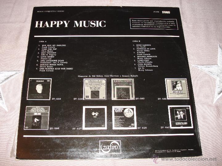 Discos de vinilo: HAPPY MUSIC ORQUESTA DE SID SIDNEY - Foto 3