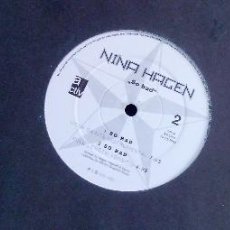 Discos de vinilo: NINA HAGEN - SO BAD - 4 VERSIONES - 12 - MAXI VERSION - VINILO. Lote 54337625