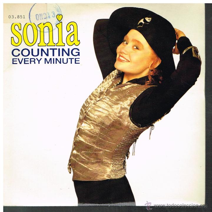 Discos de vinilo: Sonia - Counting Every Minute (2 versiones) - Single 1990 - Foto 1