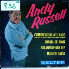 Discos de vinilo: ANDY RUSSELL / CUANDO VUELVA A TU LADO / SONATA DE AMOR + 2 (EP 1962)