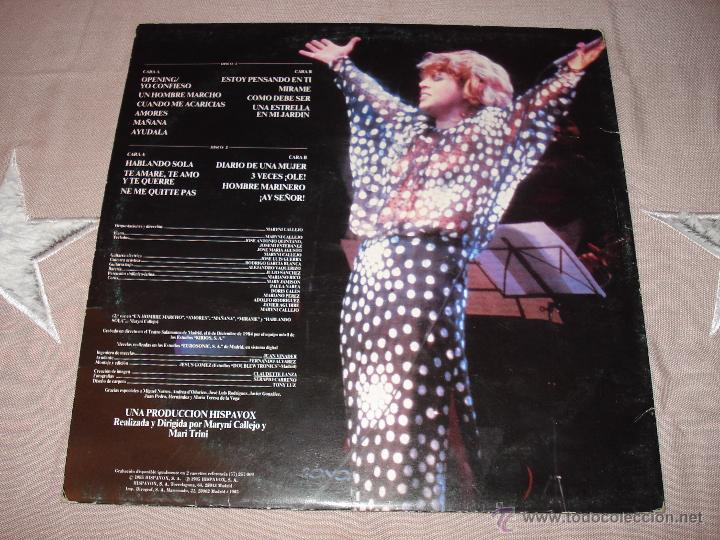 Discos de vinilo: MARI TRINI - EN VIVO DOBLE LP - Foto 4