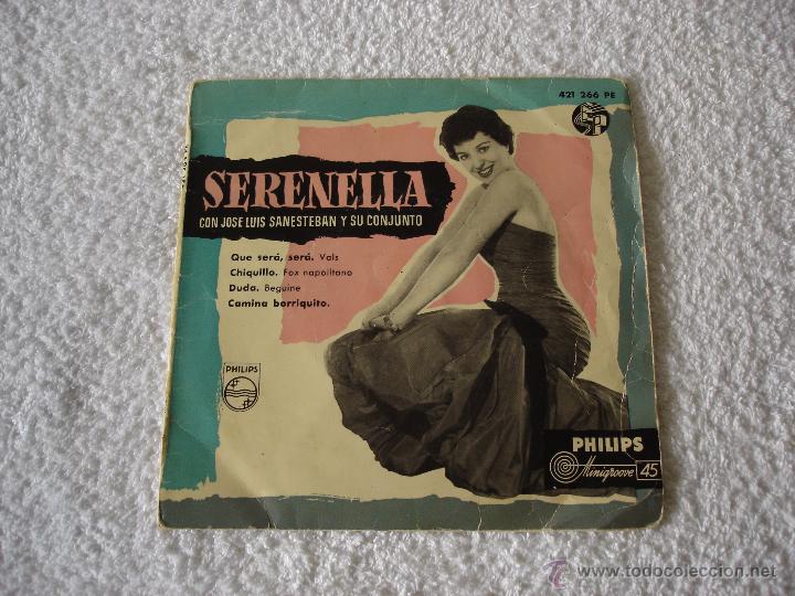 Discos de vinilo: SERENELLA: QUE SERA, SERA + 3, - EP. PHILIPS 1958 - Foto 1