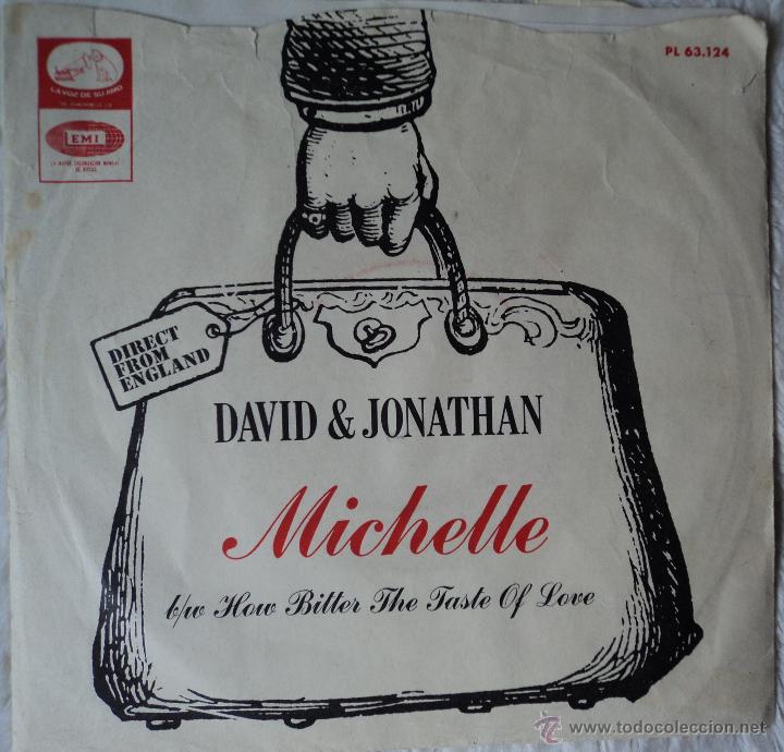 Discos de vinilo: David & Jonathan - Michelle - Edici&oacute;n de 1966 de Espa&ntilde;a - Foto 1