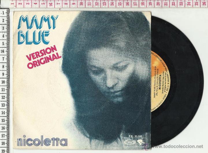 Discos de vinilo: 11.246 DISCO VINILO SINGLE, NICOLETTA, MAMY BLUE VERSI&Oacute;N ORIGINAL,VISAGE - Foto 1